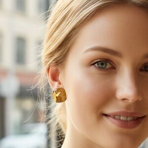 Monet Vintage Gold Clip-On Earrings